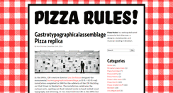 Desktop Screenshot of pizzarules.com