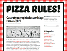 Tablet Screenshot of pizzarules.com